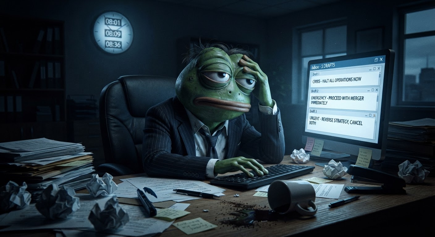 Froggy's three-email meltdown