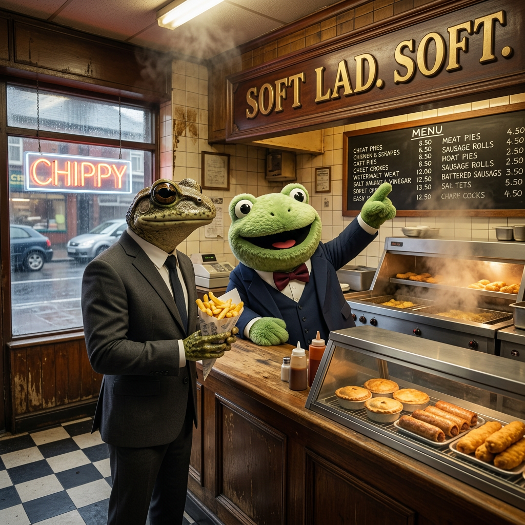Two weapons in a Scouse chippy