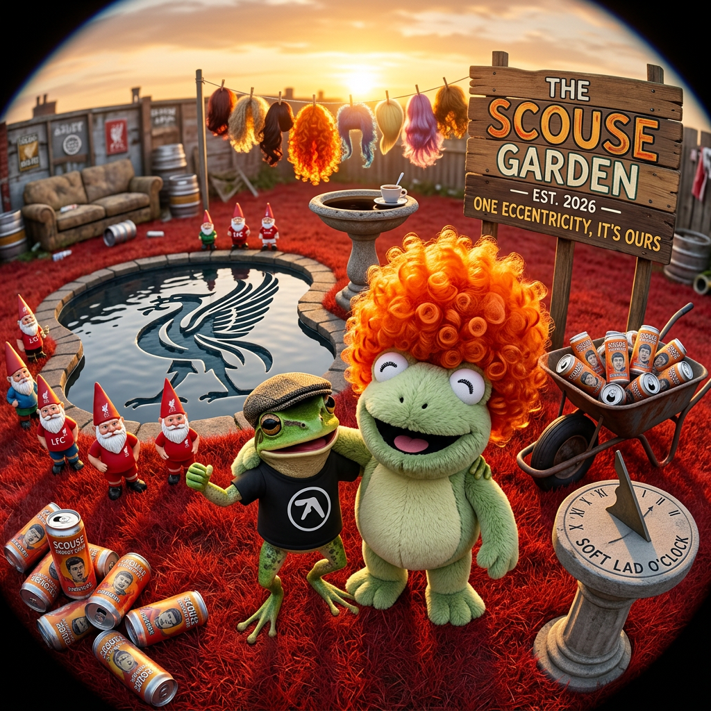 The Scouse Garden — a fever dream of Scouse iconography