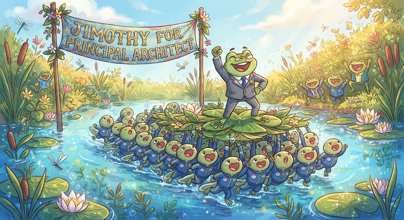 Tadpoles carrying Jimothy