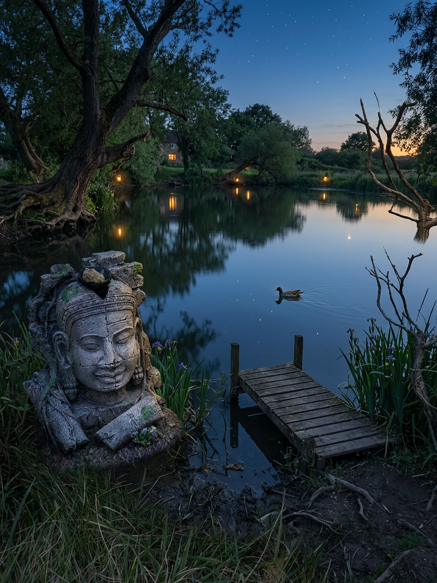 The Pond — Spencer's family pond, natural and still